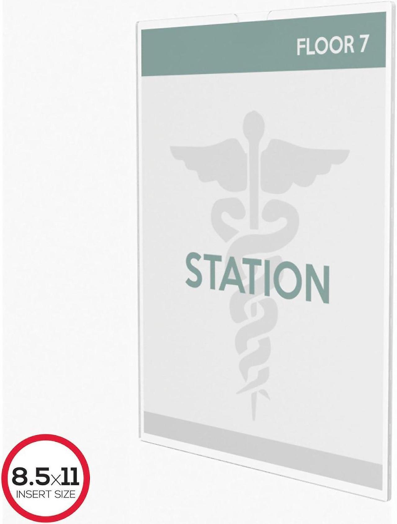 Alt view image 2 of 18 - deflecto Superior Image Cubicle Sign Holder 8 1/2 x 11 Clear 588601