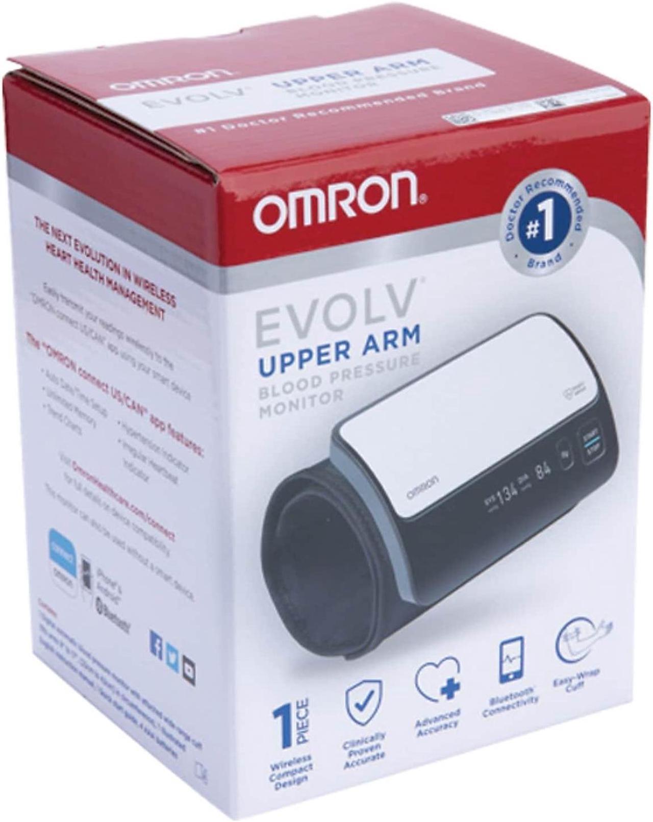 Alt view image 6 of 7 - Omron Evolv Digital Wireless Upper Arm Blood Pressure Monitor OMRBP7000