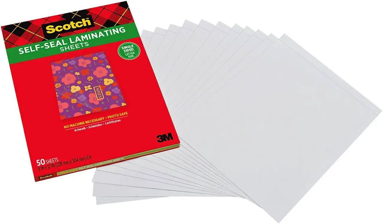 Alt view image 2 of 9 - Scotch Self-Sealing Laminating Sheets LS854SS-50