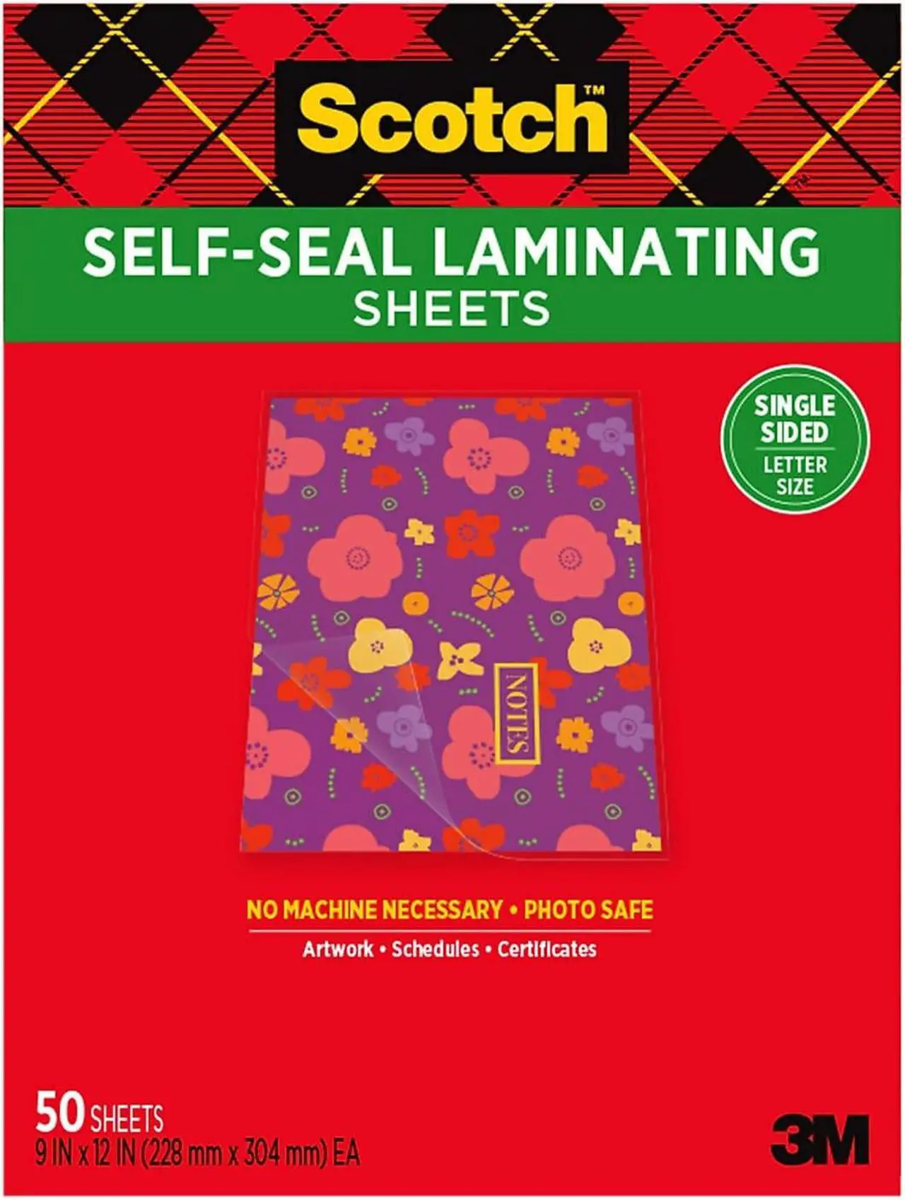 Main image of Scotch Self-Sealing Laminating Sheets LS854SS-50