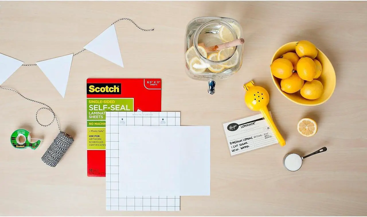 Alt view image 5 of 9 - Scotch Self-Sealing Laminating Sheets LS854SS-50