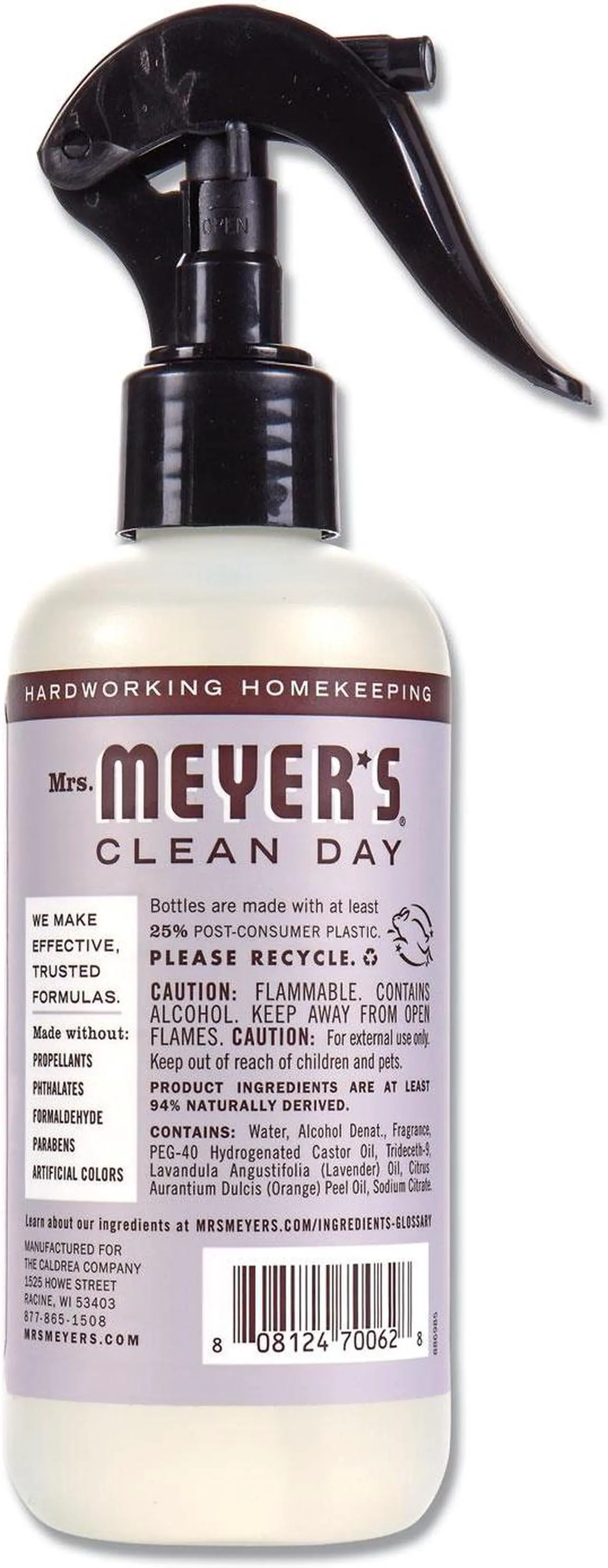 Alt view image 2 of 3 - Mrs. Meyer's Clean Day Room Freshener Lavender 8 oz Non-Aerosol Spray 670763EA
