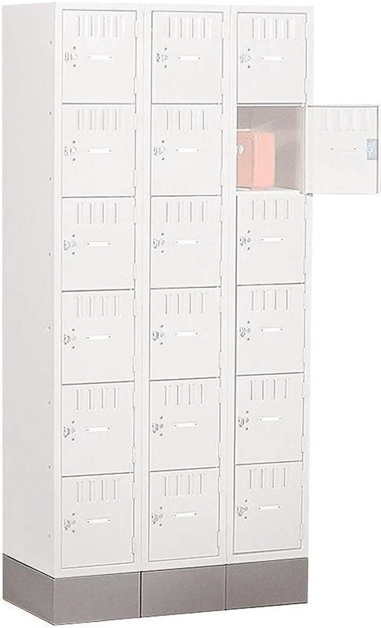 Alt view image 3 of 4 - TENNSCO Optional Locker Base 12w x 18d x 6h Medium Gray CLB1218MG