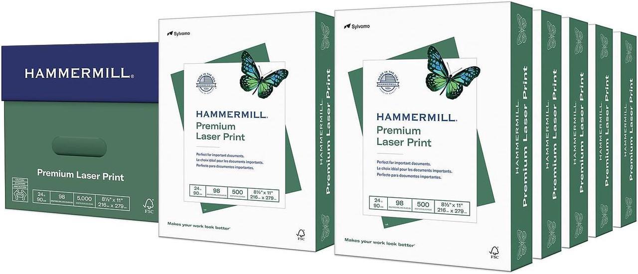 Main image of Hammermill Premium Laser Print 8.5" x 11" Multipurpose Paper 24 lbs 406231