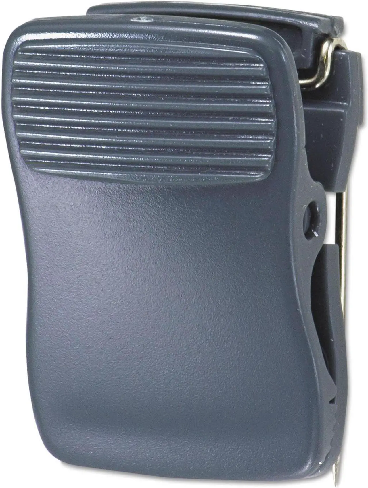 Alt view image 3 of 8 - UNIVERSAL Recycled Cubicle Clips 1" x 5/8" x 1 3/8" 40 Sheet Capacity Charcoal 24/Pack 08221