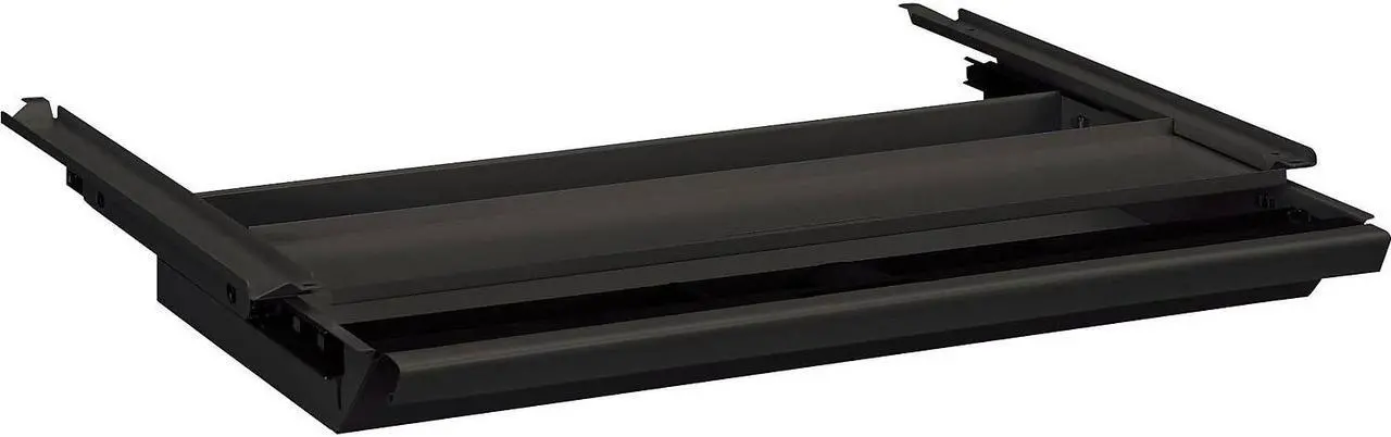 Alt view image 2 of 3 - HON Center Drawer With Core Removable Locks Metal 24-3/4 x 14-3/4 x 3 Charcoal D8S