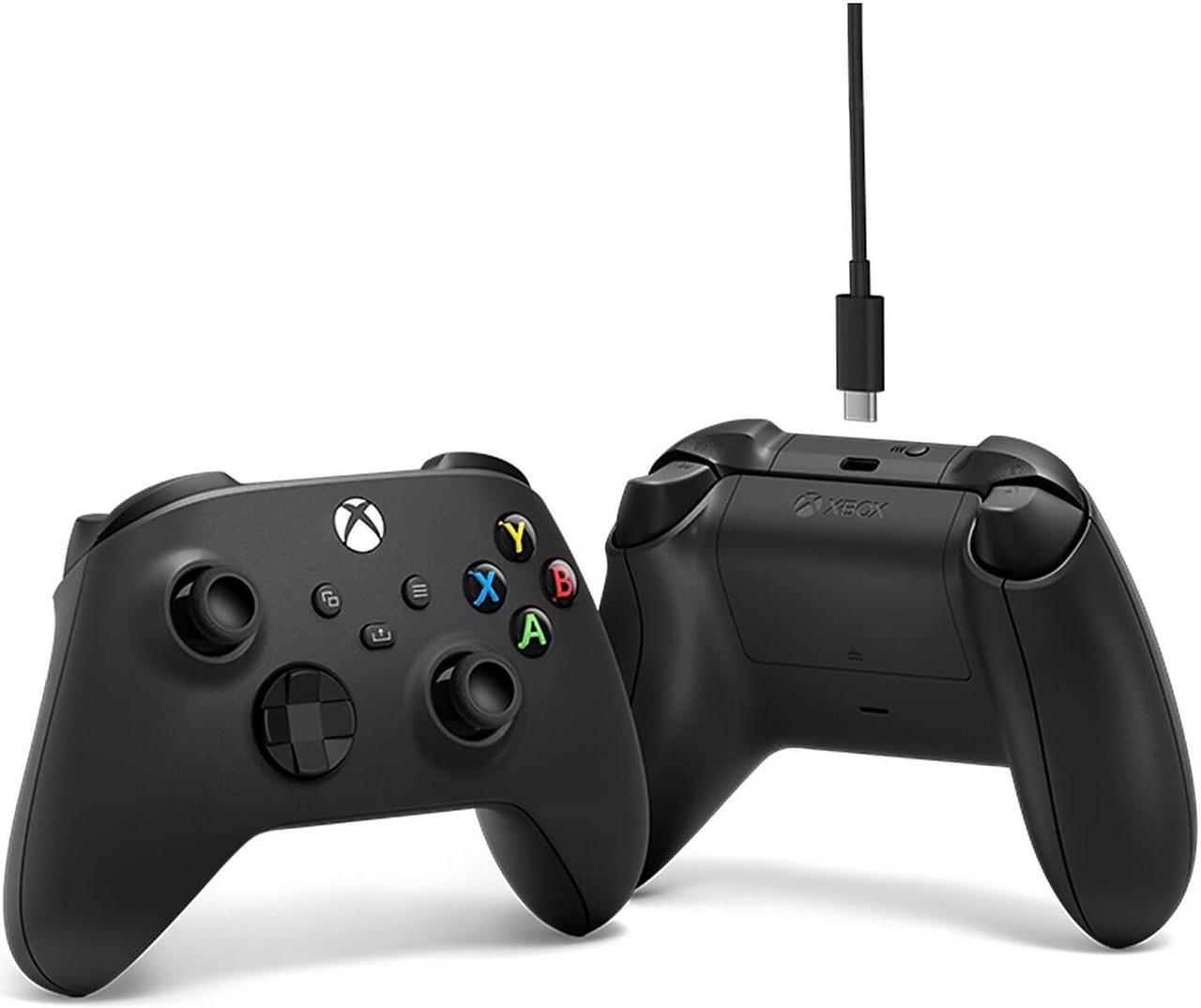 Alt view image 3 of 6 - Microsoft Xbox Wireless Controller + USB Type-C Cable Carbon Black (1V8-00001) 1V800001