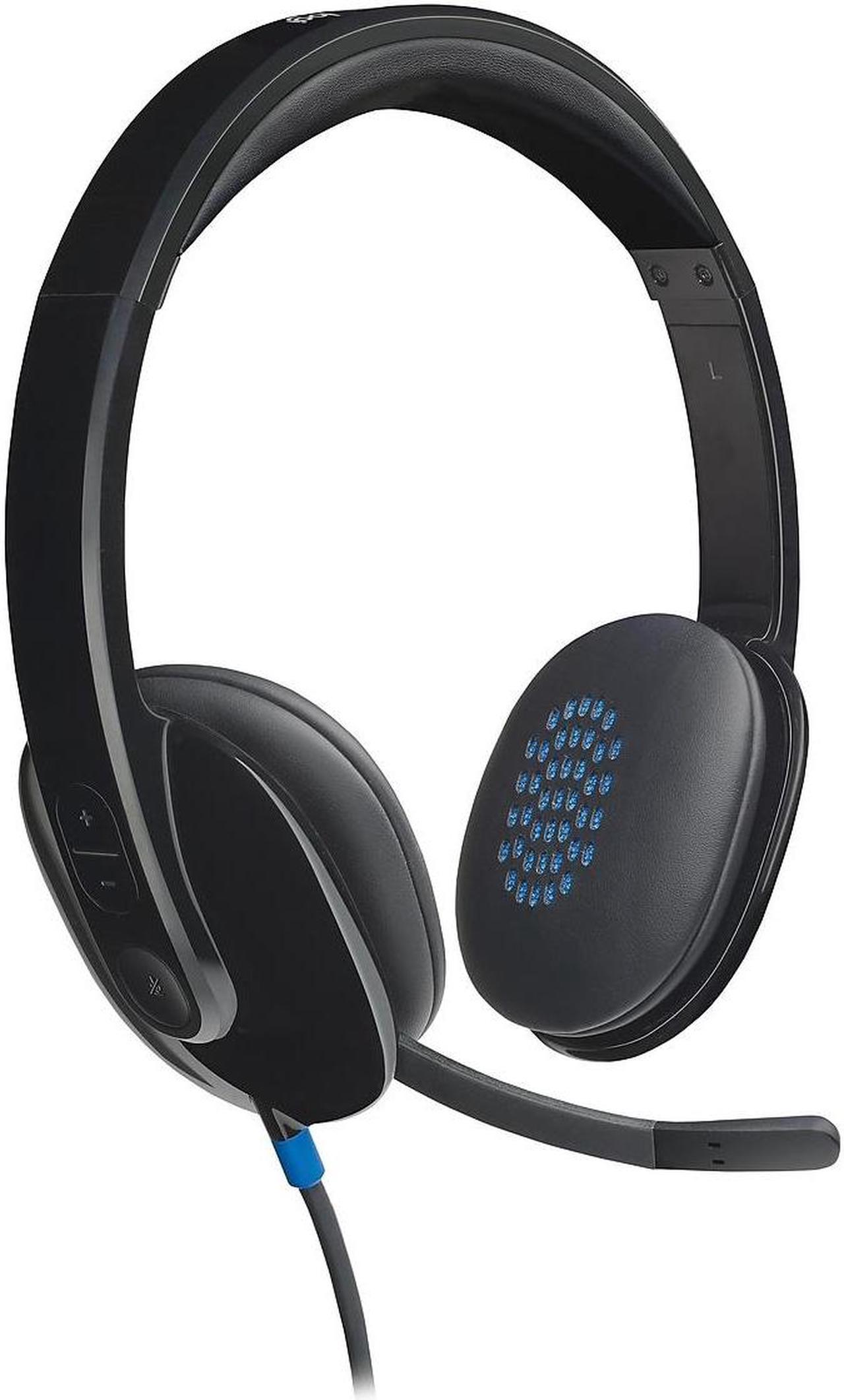 Logitech H540 Computer HD Headset Over-the-Head Black (981-000510) 991017