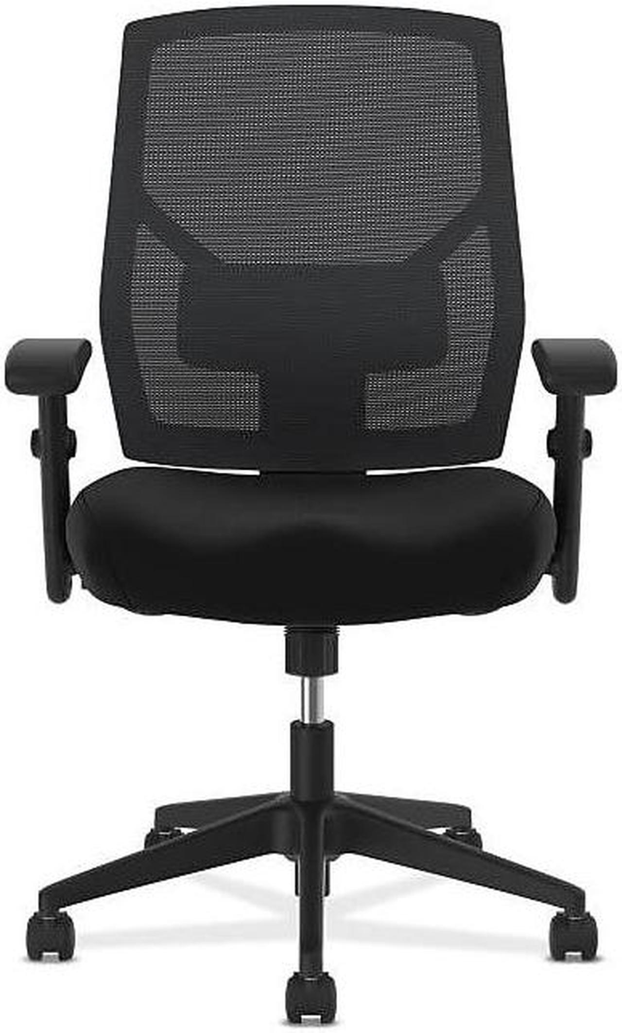 Alt view image 2 of 6 - Basyx High-back Chair Mesh Back Adjust Arms 25"x24"x43" Black VL581ES10T