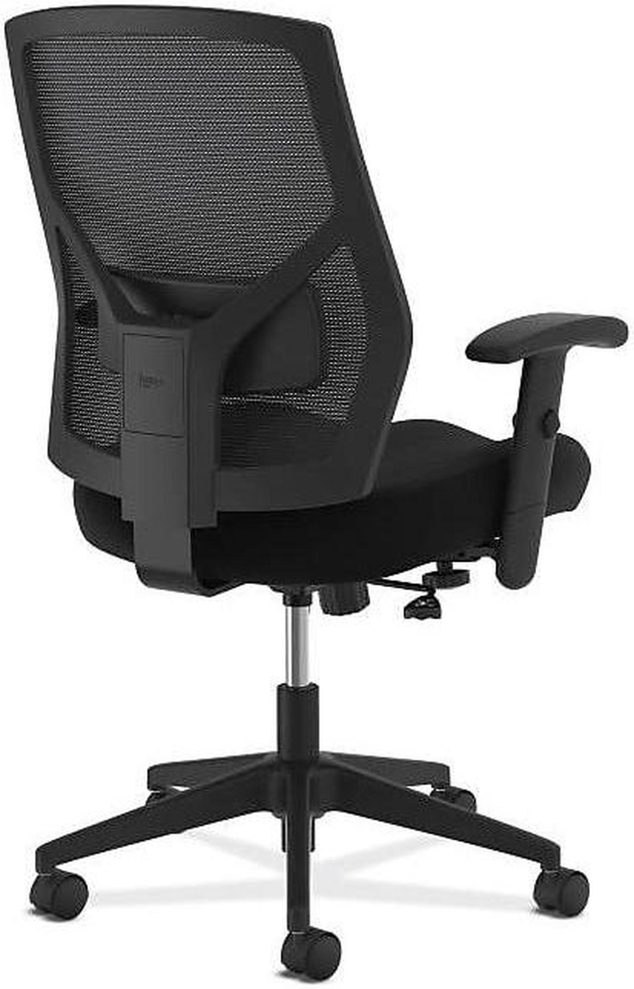Alt view image 5 of 6 - Basyx High-back Chair Mesh Back Adjust Arms 25"x24"x43" Black VL581ES10T