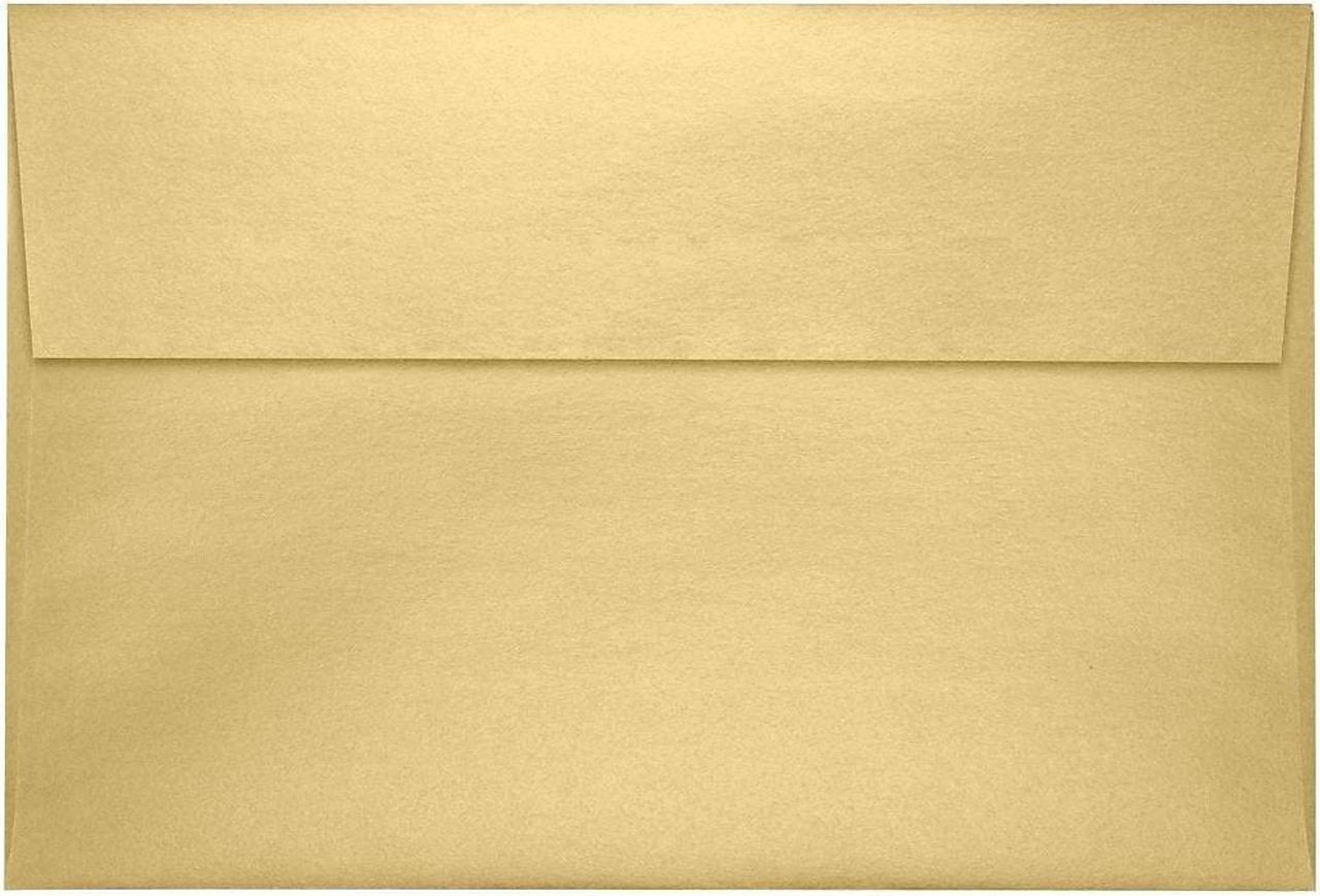 Main image of LUX A8 Invitation Envelopes (5 1/2 x 8 1/8) 500/Pack Blonde Metallic (4885-M07-500)