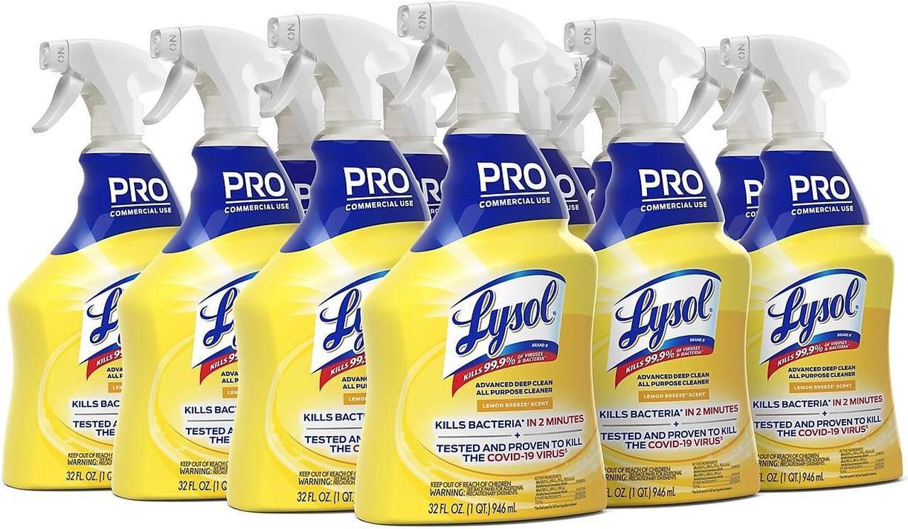 Alt view image 7 of 9 - Lysol Advanced Deep Clean Lemon Breeze Scent All Purpose Cleaner Liquid 32 oz.
