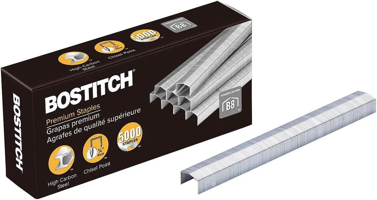Alt view image 11 of 11 - Bostitch Staples,F/B8,.25",5m/Bx STCRP211514