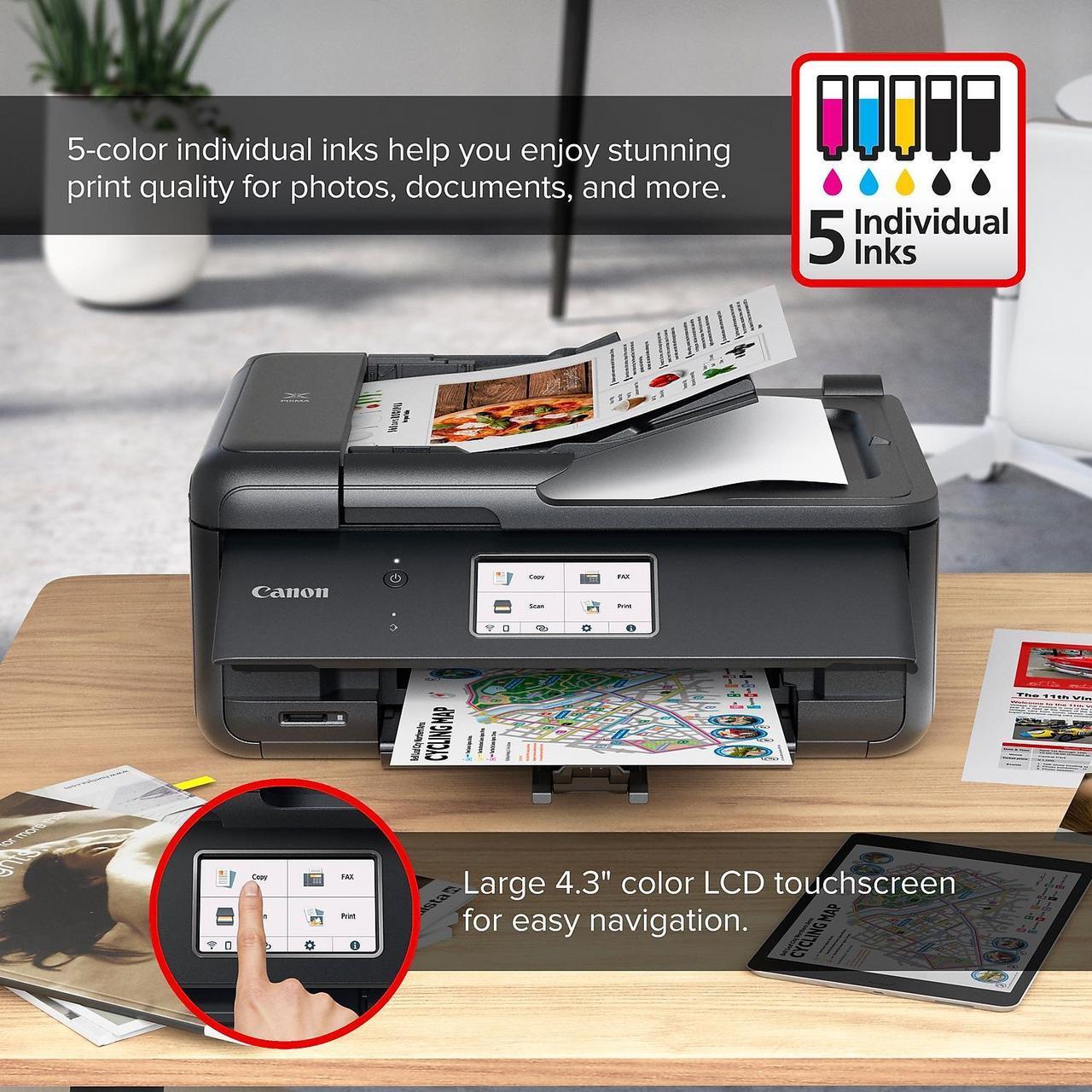 Alt view image 18 of 20 - Canon PIXMA TR8620a Wireless All-In-One Inkjet Printer #4451C032AA
