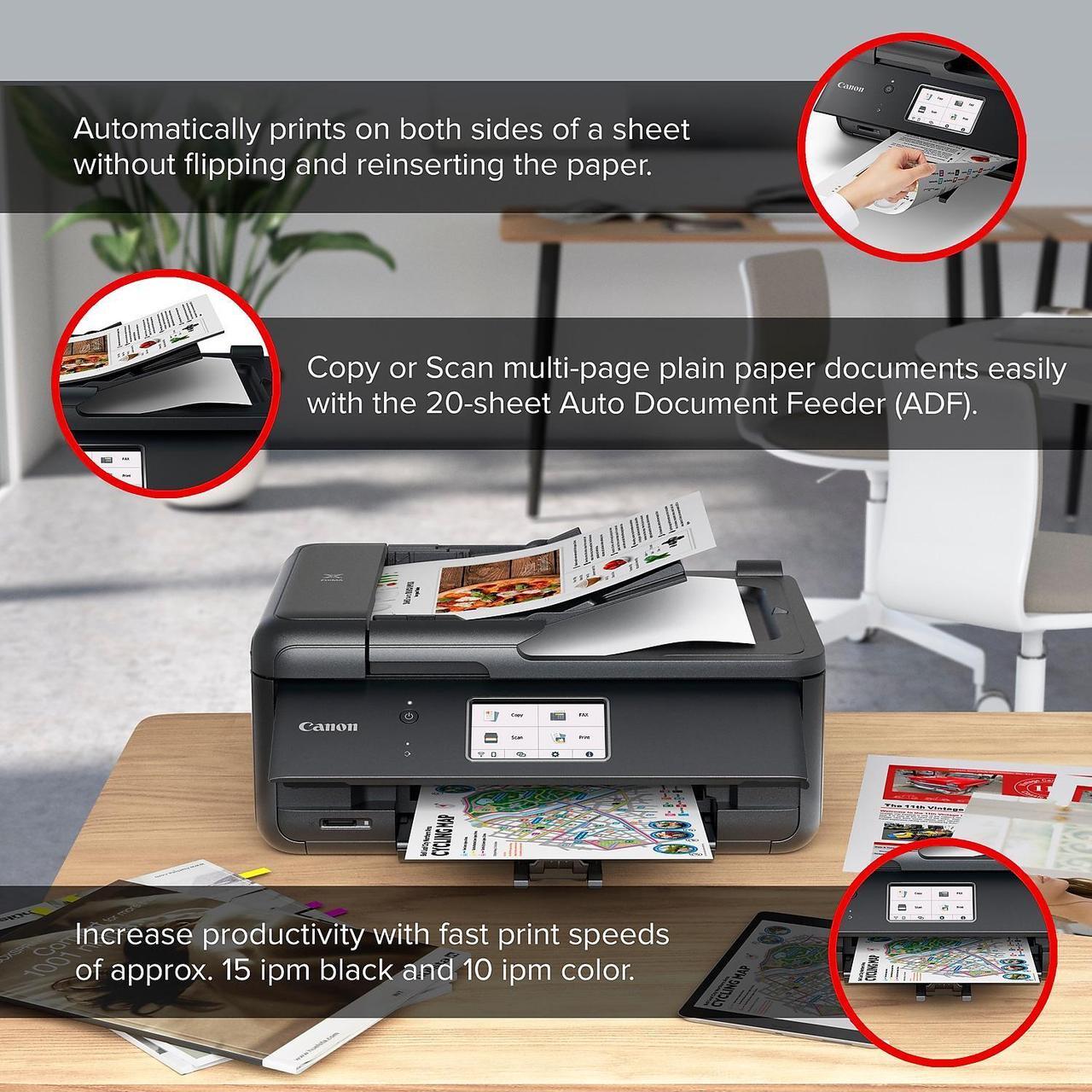 Alt view image 17 of 20 - Canon PIXMA TR8620a Wireless All-In-One Inkjet Printer #4451C032AA