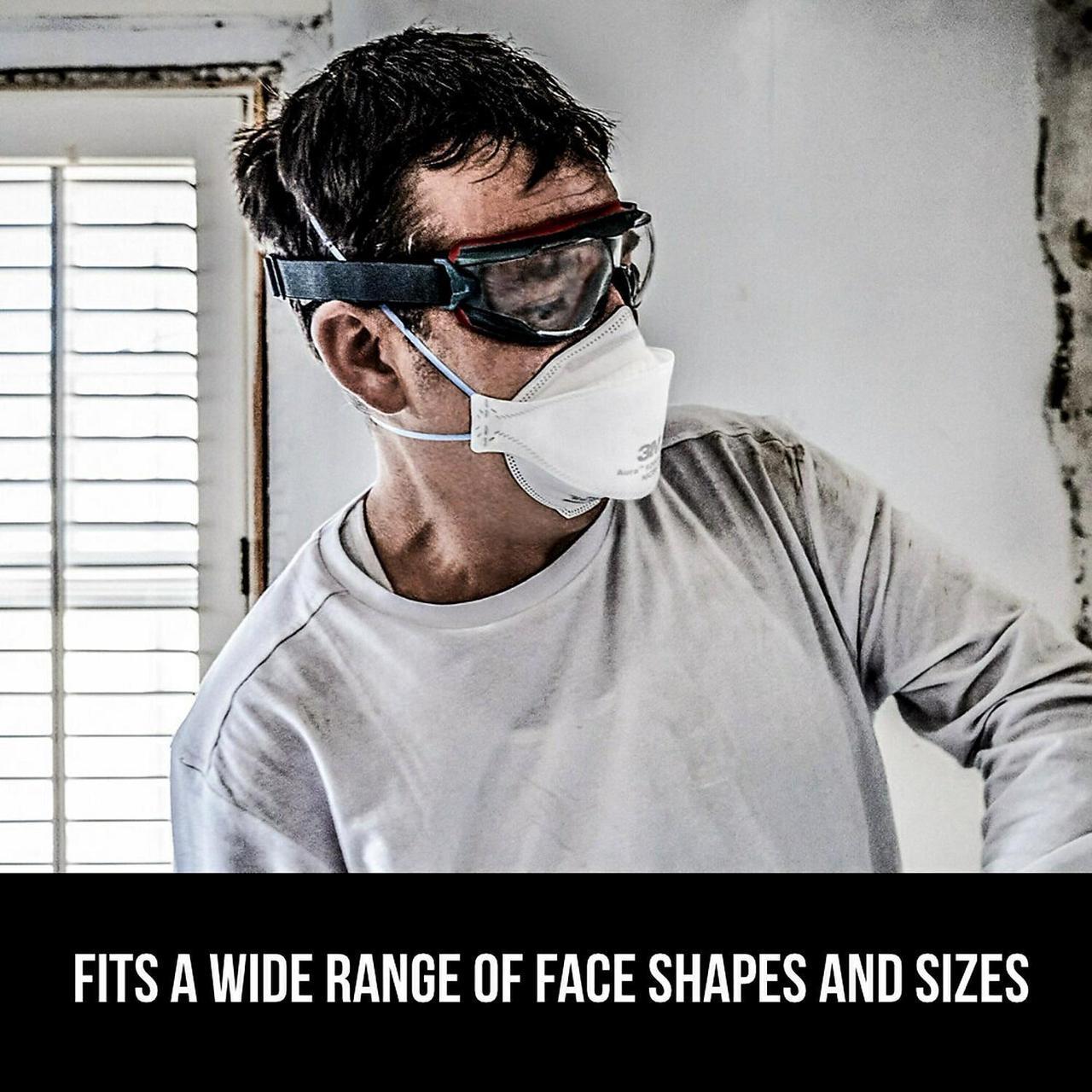 Alt view image 5 of 8 - 3M Aura N95 Particulate Respirator White 20/Pack (9205P-20-DC) 9205PH-20-DC