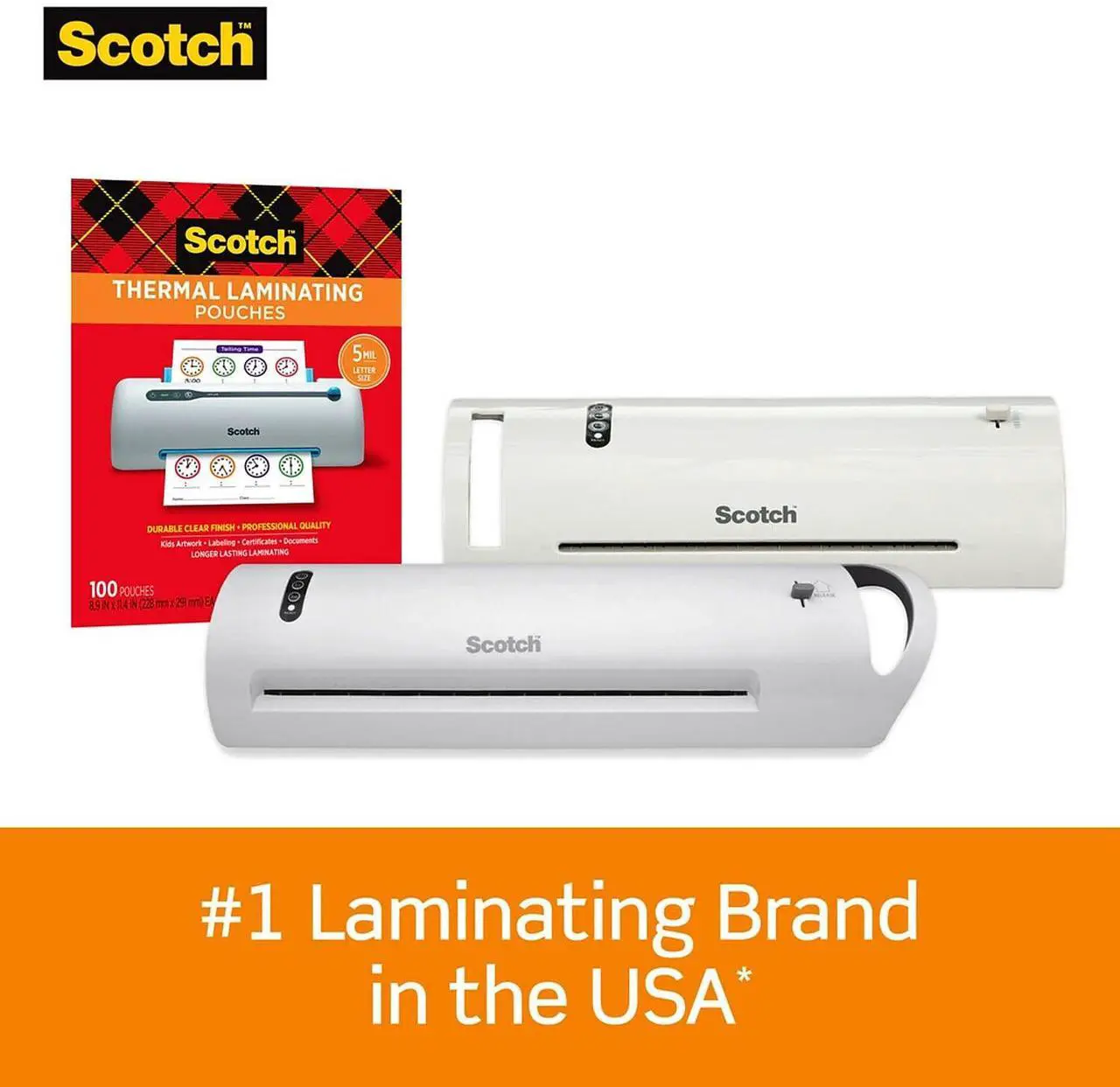 Alt view image 3 of 7 - Scotch Thermal Laminator with 20 Letter Size Pouches (TL1302XVP)