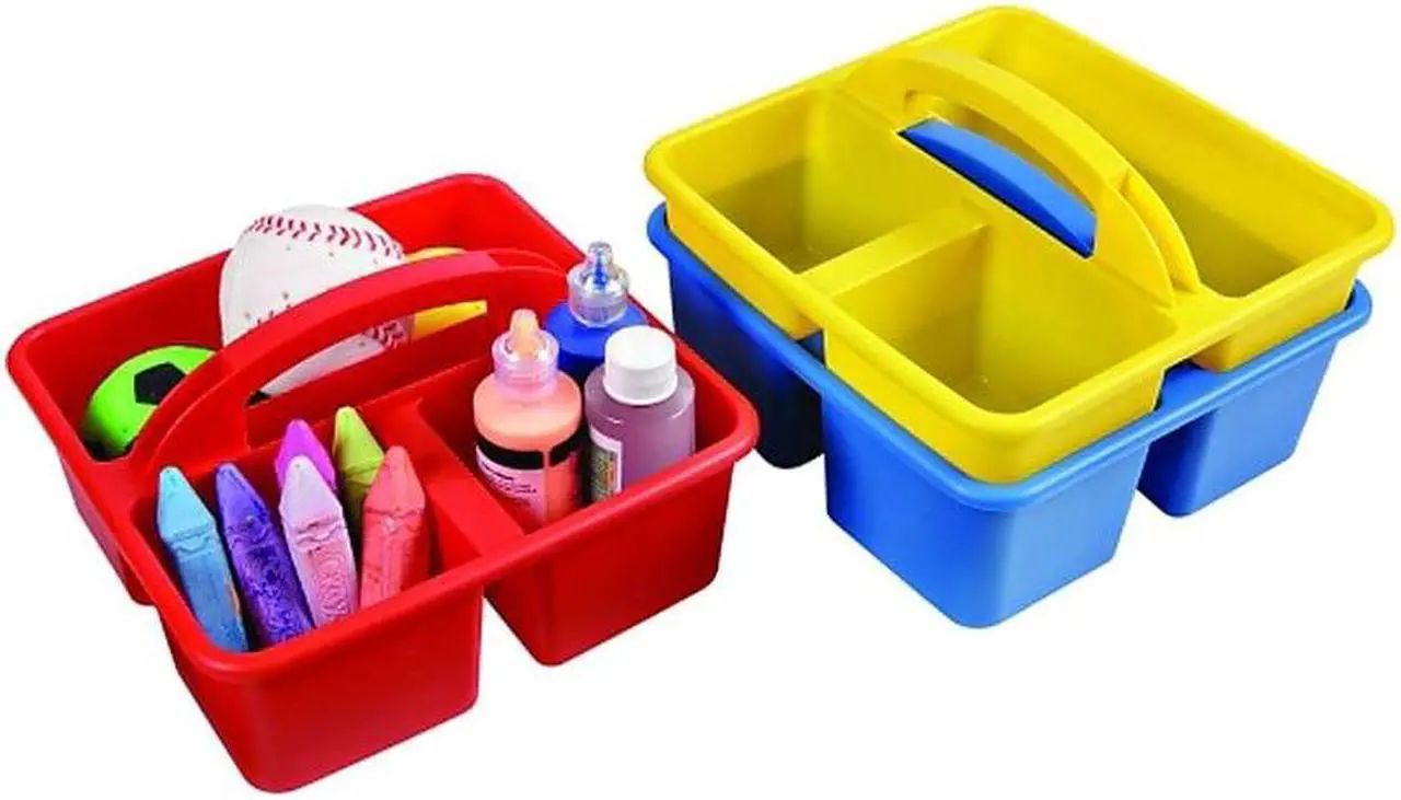 Alt view image 11 of 11 - Deflecto Antimicrobial Creativty Storage Caddy Blue 39505BLU