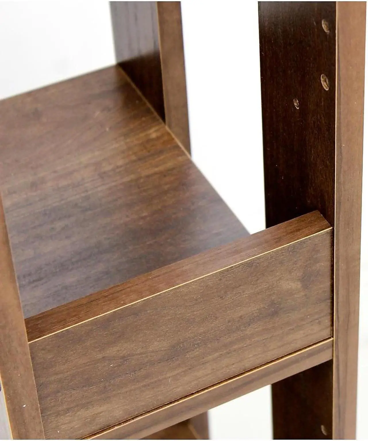 Alt view image 7 of 9 - IRIS Mado 3-Shelf Slim Open Wood Shelving Unit, Brown