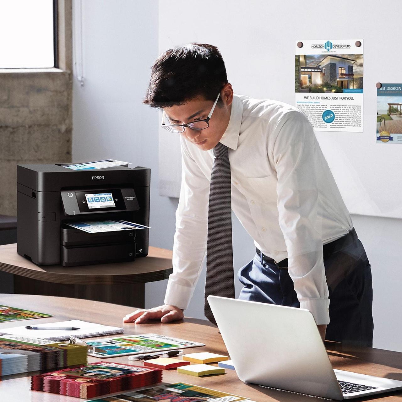 Alt view image 7 of 7 - Epson WorkForce Pro WF-4830 Wireless All-in-One Printer