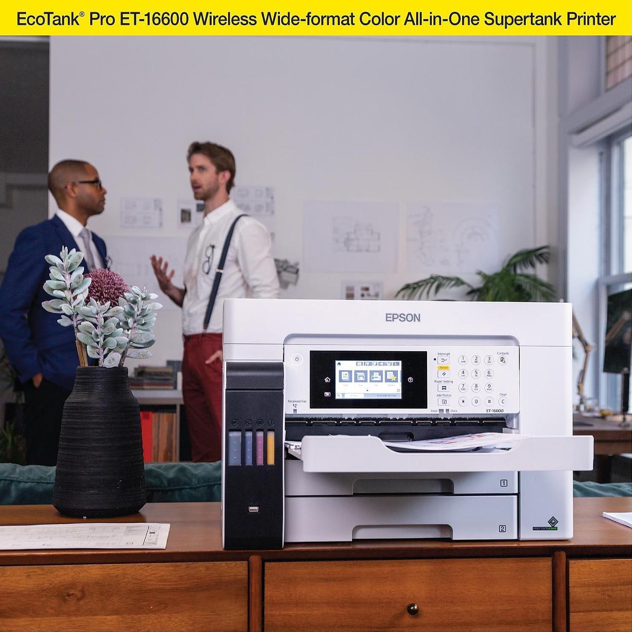Alt view image 6 of 7 - Epson EcoTank® Pro ET-16600 Wide-format All-in-One Business Supertank Printer