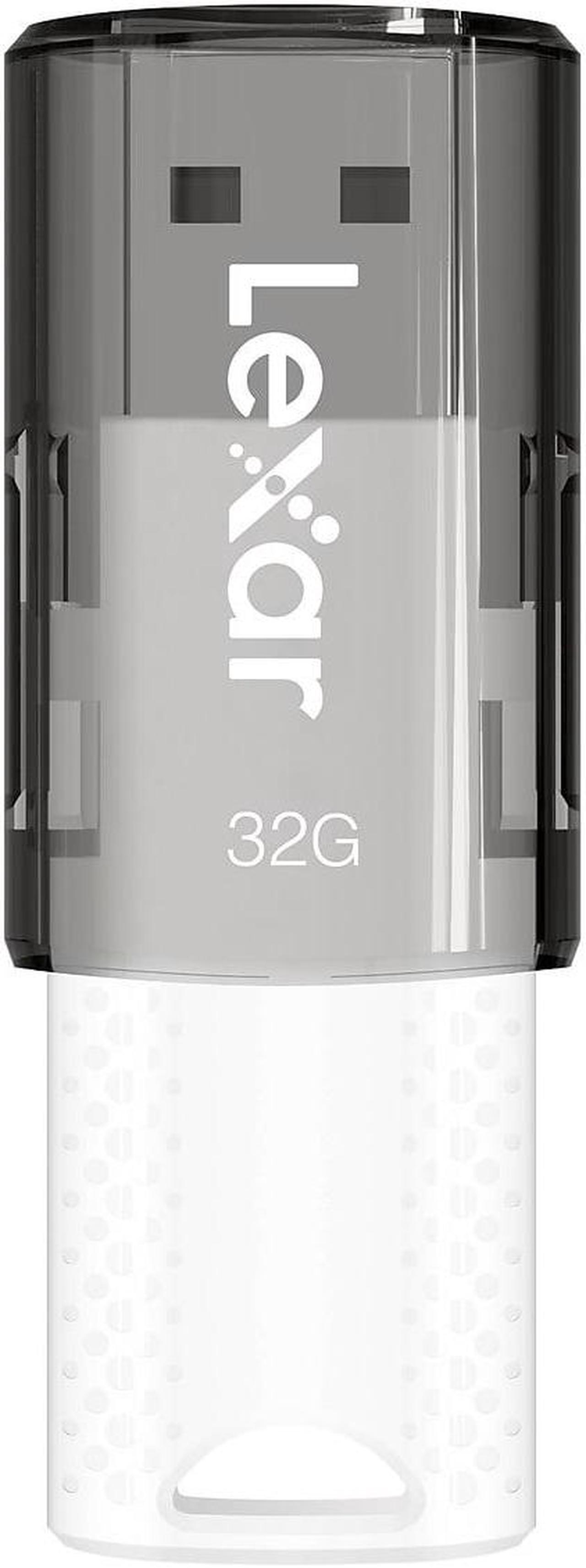 Alt view image 4 of 8 - Lexar JumpDrive S60 32GB USB 2.0 Type A Flash Drive Grey/White 3/Pack (LJDS60-32GB3NNU)