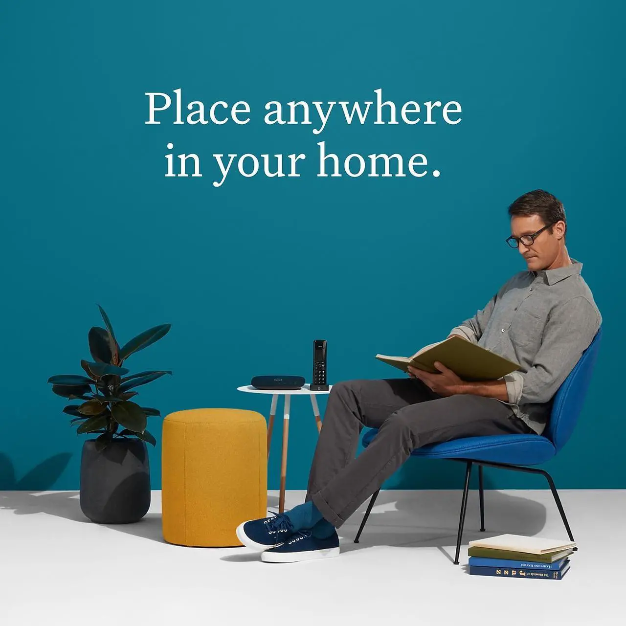 Alt view image 7 of 7 - ooma telo air 2 smart home phone service with wifi and bluetooth connectivity