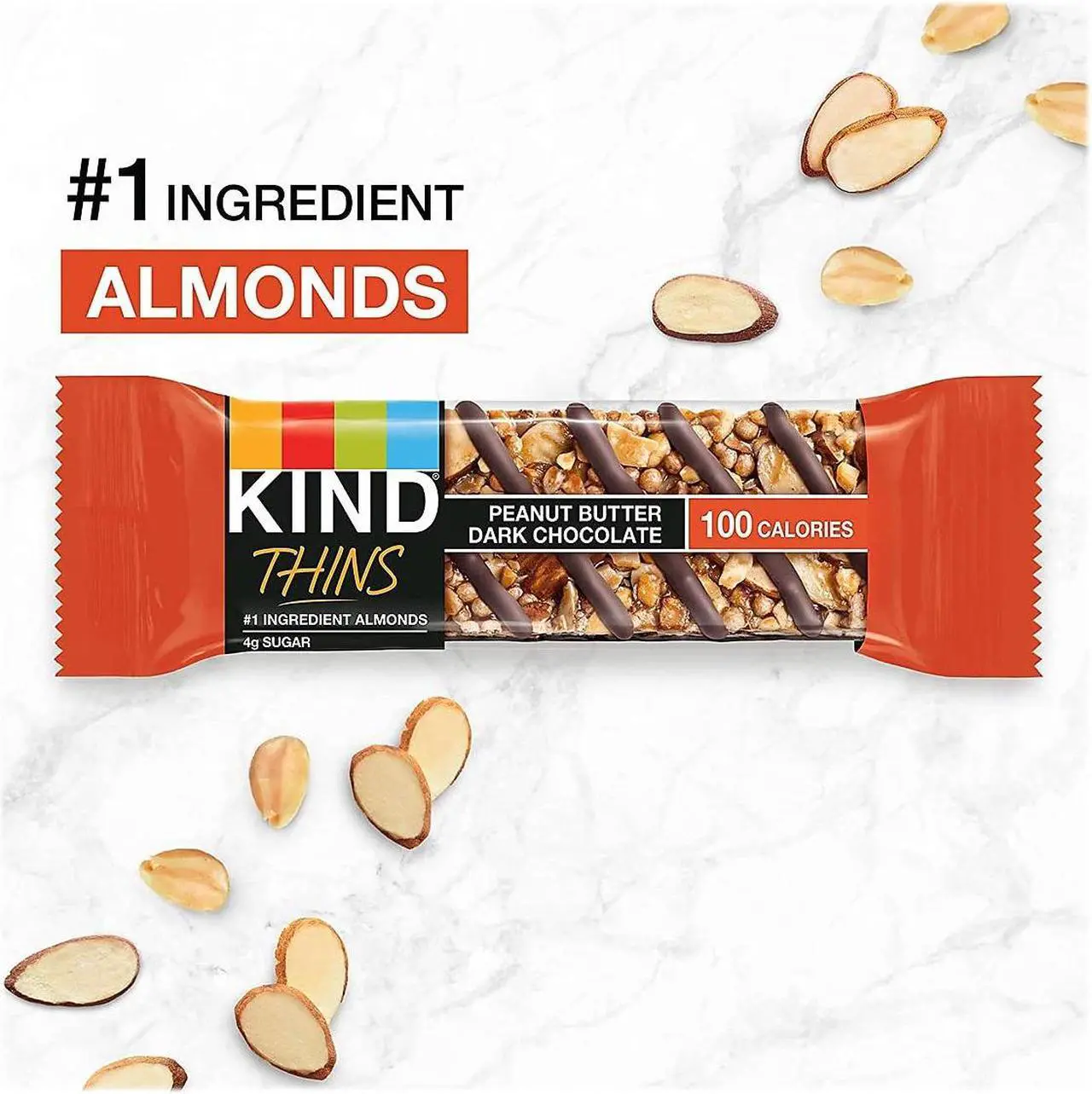 Alt view image 5 of 11 - KIND Thins Gluten-Free Bar Variety Pack 14.8 oz. 20 Bars/Box (41891) PHW41891