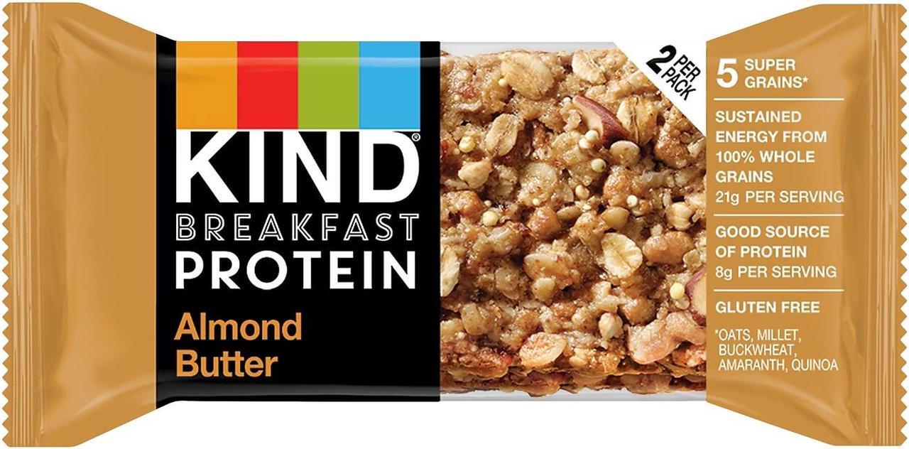 Alt view image 2 of 14 - KIND Gluten-Free Almond Butter Protein Breakfast Bar 0.88 oz. 6 Bars/Box (41935) PHW41935