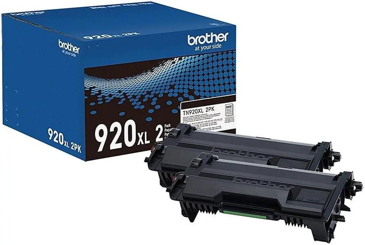 Alt view image 5 of 10 - Brother Genuine TN920XL2PK High-yield Toner Cartridge Twin Pack