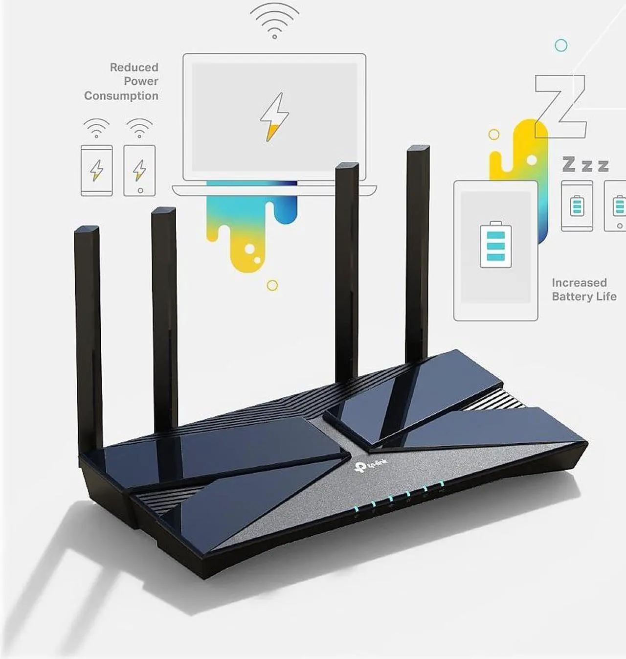 Alt view image 14 of 16 - TP-Link AX1500 Archer Wi-Fi 6 Router
