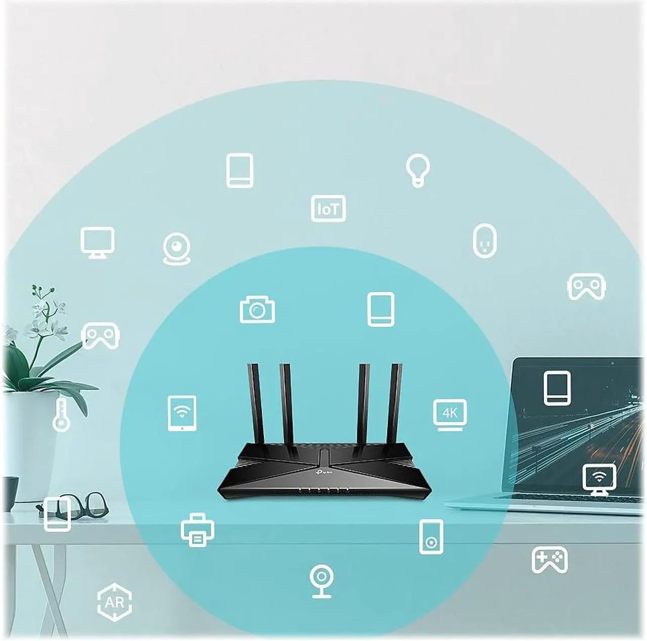 Alt view image 15 of 16 - TP-Link AX1500 Archer Wi-Fi 6 Router