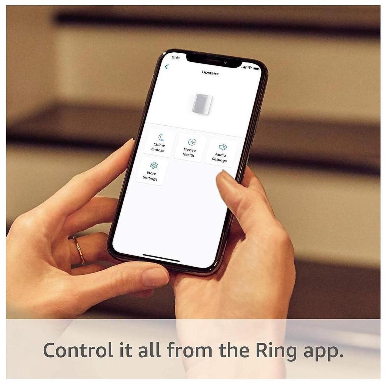 Alt view image 9 of 9 - Ring Chime Wireless (2nd Gen) for Video Doorbells and Cameras - White