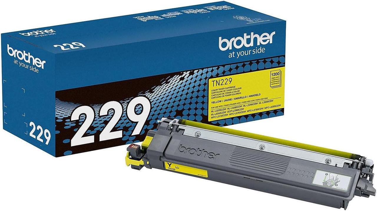 Alt view image 11 of 16 - Brother Genuine TN229Y Standard Yield Yellow Toner Cartridge