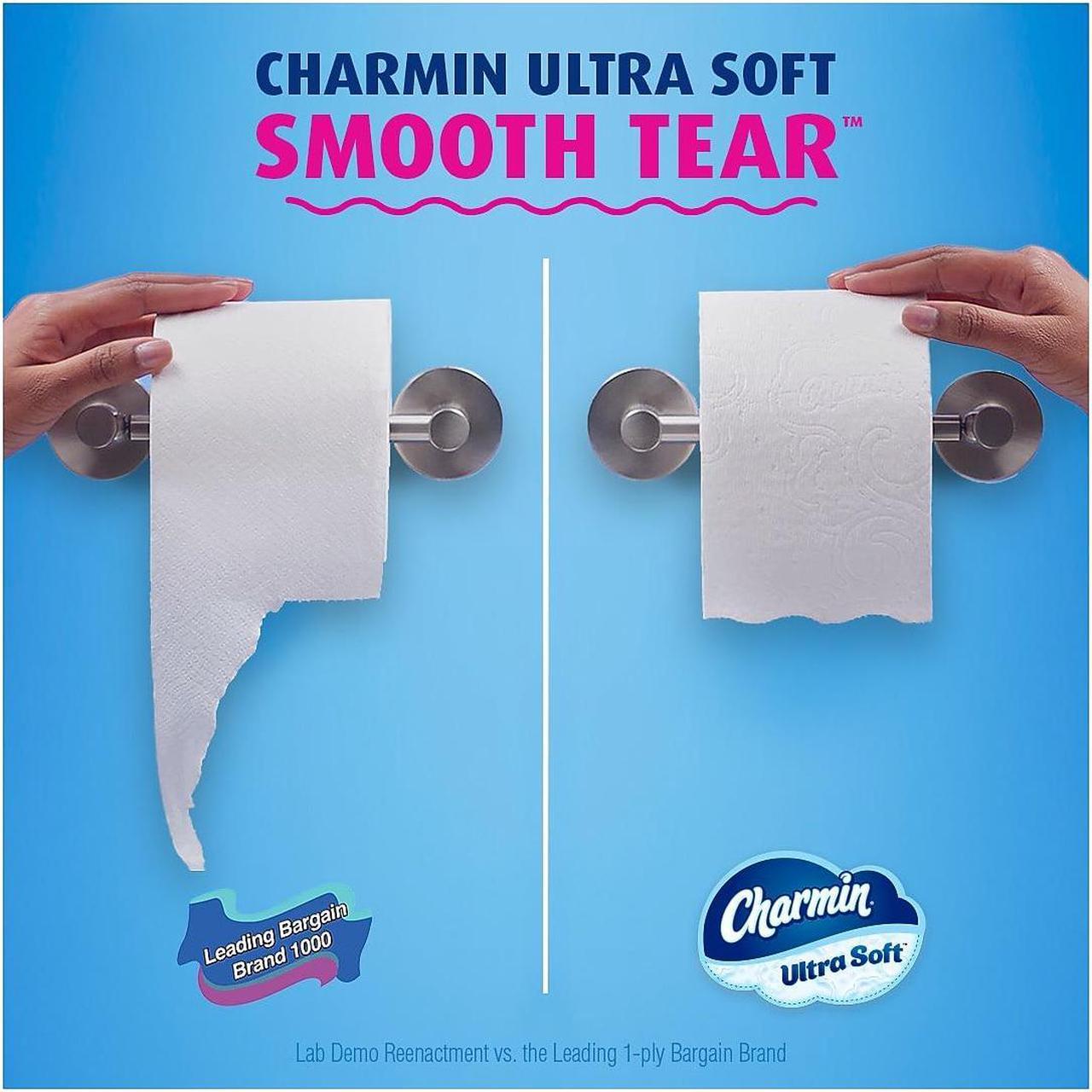 Alt view image 4 of 7 - Charmin Ultra Soft Mega Toilet Paper 2-Ply White 244 Sheets/Roll 30 Rolls/Pack (01537) 88029/01537