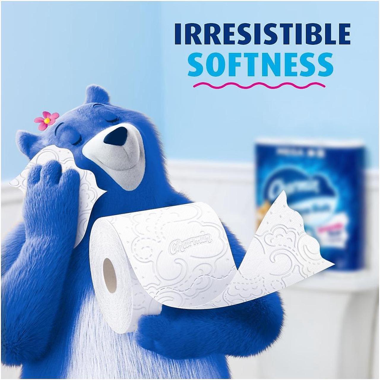 Alt view image 6 of 7 - Charmin Ultra Soft Mega Toilet Paper 2-Ply White 244 Sheets/Roll 30 Rolls/Pack (01537) 88029/01537