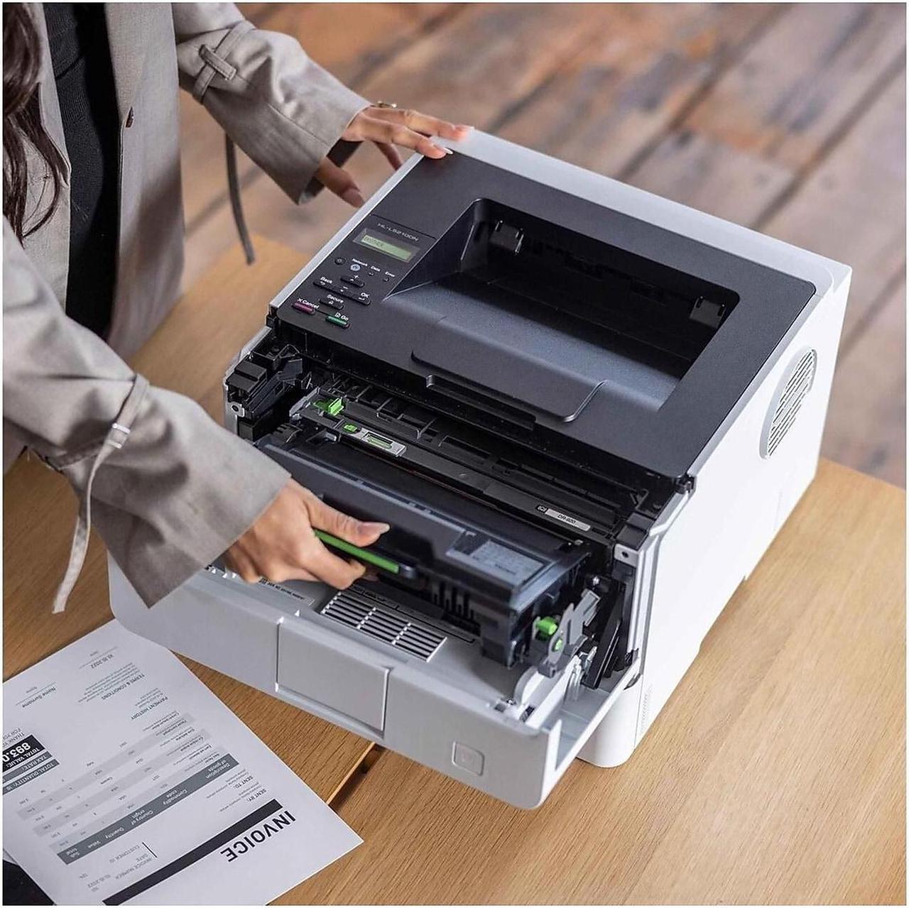 Alt view image 7 of 15 - Brother HL-L5210DN Business Monochrome Laser Printer with Duplex Printing and Networking