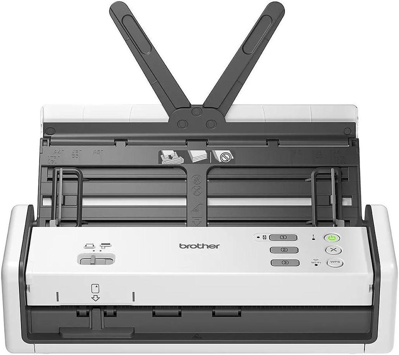 Brother ADS-1350W Duplex Portable Document Scanner White/Black (ADS1350W)