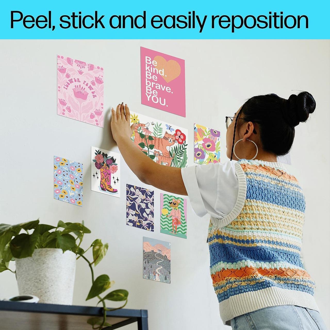 Alt view image 6 of 7 - HP Picture Stickers 8.5" x 11" 25 Sheets/Pack (8L1U9A)