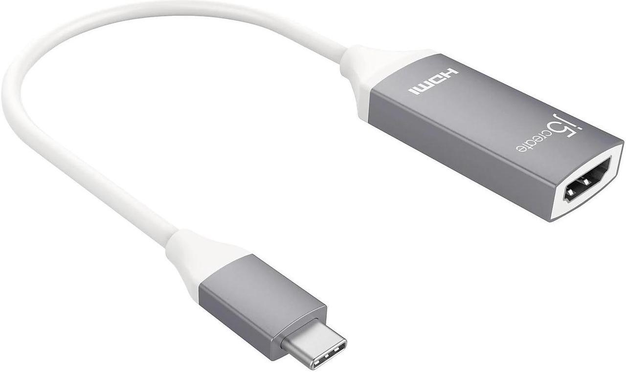 Alt view image 8 of 14 - USB C to HDMI Adapter Cable by j5create | 4K@60Hz Type C Dongle Connects External Monitor Display, HDTV, Projector for MacBook, Chromebook, Laptops, Phones, Tablets, PC with USB-C Port
