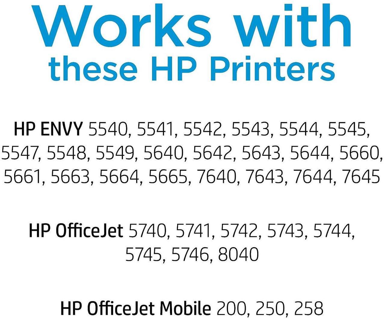 Alt view image 7 of 17 - HP 62 Ink Cartridge - Combo Pack - Black/Cyan/Magenta/Yellow