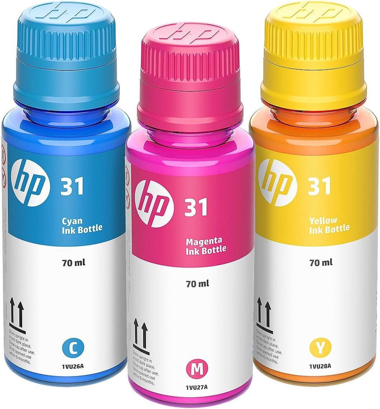 Alt view image 5 of 9 - HP 31 Cyan/Magenta/Yellow Standard Yield Ink Tank Refill (9C228AN)