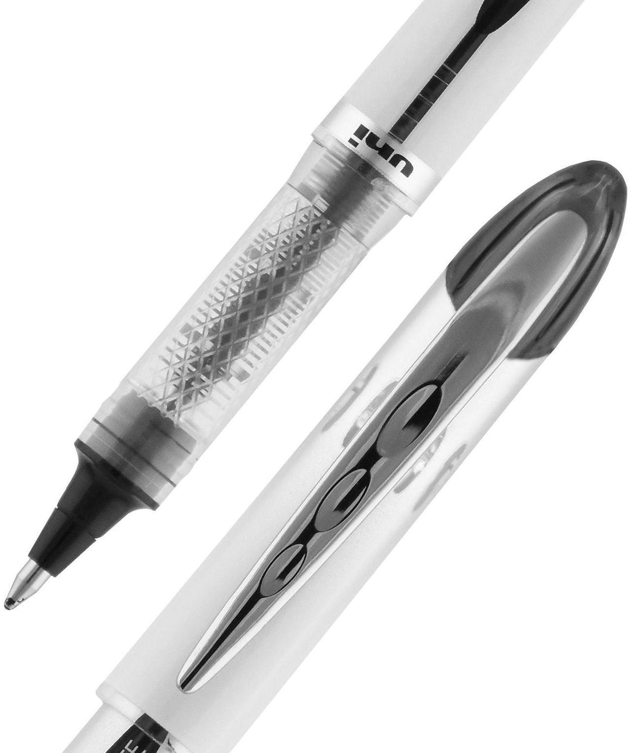Alt view image 2 of 10 - uni-ball 61231 VISION ELITE Stick Roller Ball Pen, Black Ink, 0.8mm