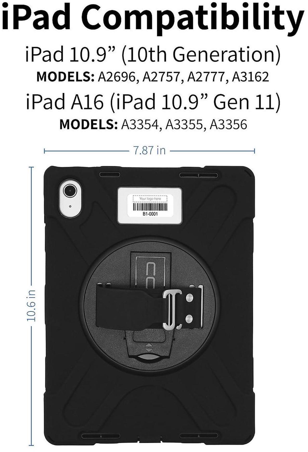 Alt view image 3 of 9 - CODi Rugged Carrying Case for 10.9" Apple iPad 10th Generation Tablet C30705069