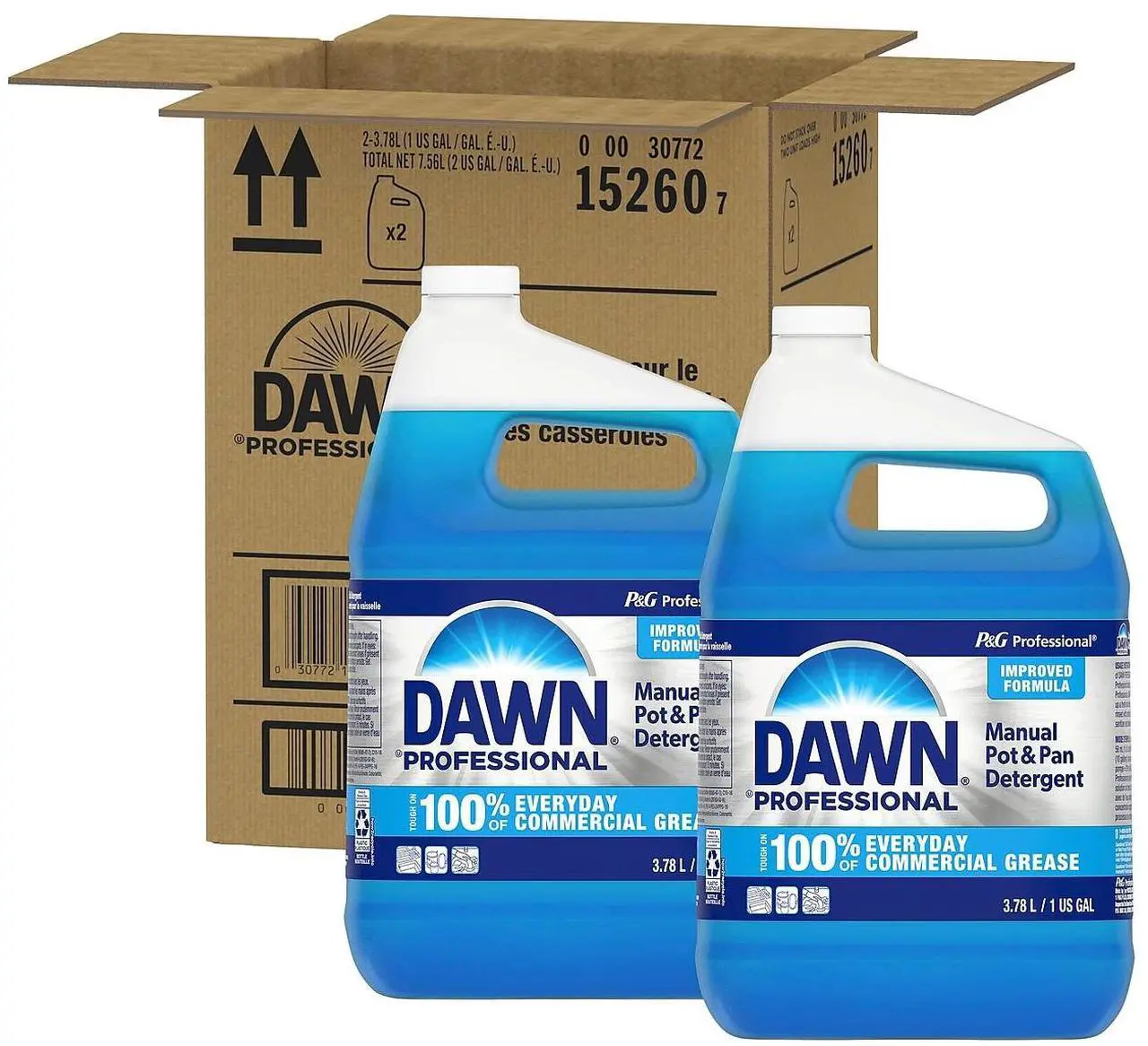 Main image of Dawn Professional Liquid Dish Soap  Original Scent 1 gal. 2/Pack (12163)
