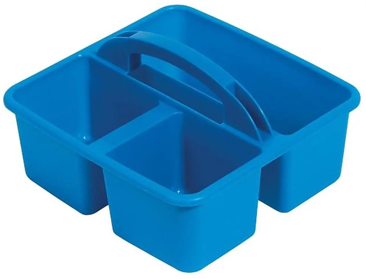 Alt view image 9 of 11 - Deflecto Antimicrobial Creativty Storage Caddy Blue 39505BLU