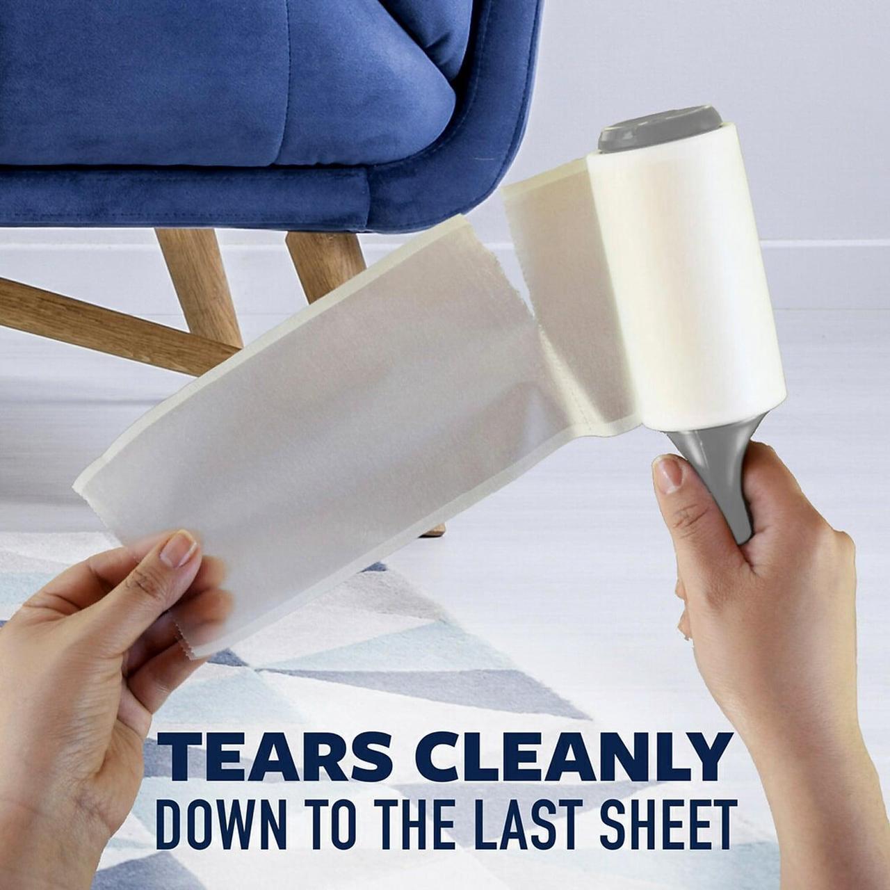 Alt view image 5 of 8 - Scotch-Brite Everyday Clean Lint Roller Refill 4 in x 35.2 ft 70 Sheets/Roll (836RFS-70)