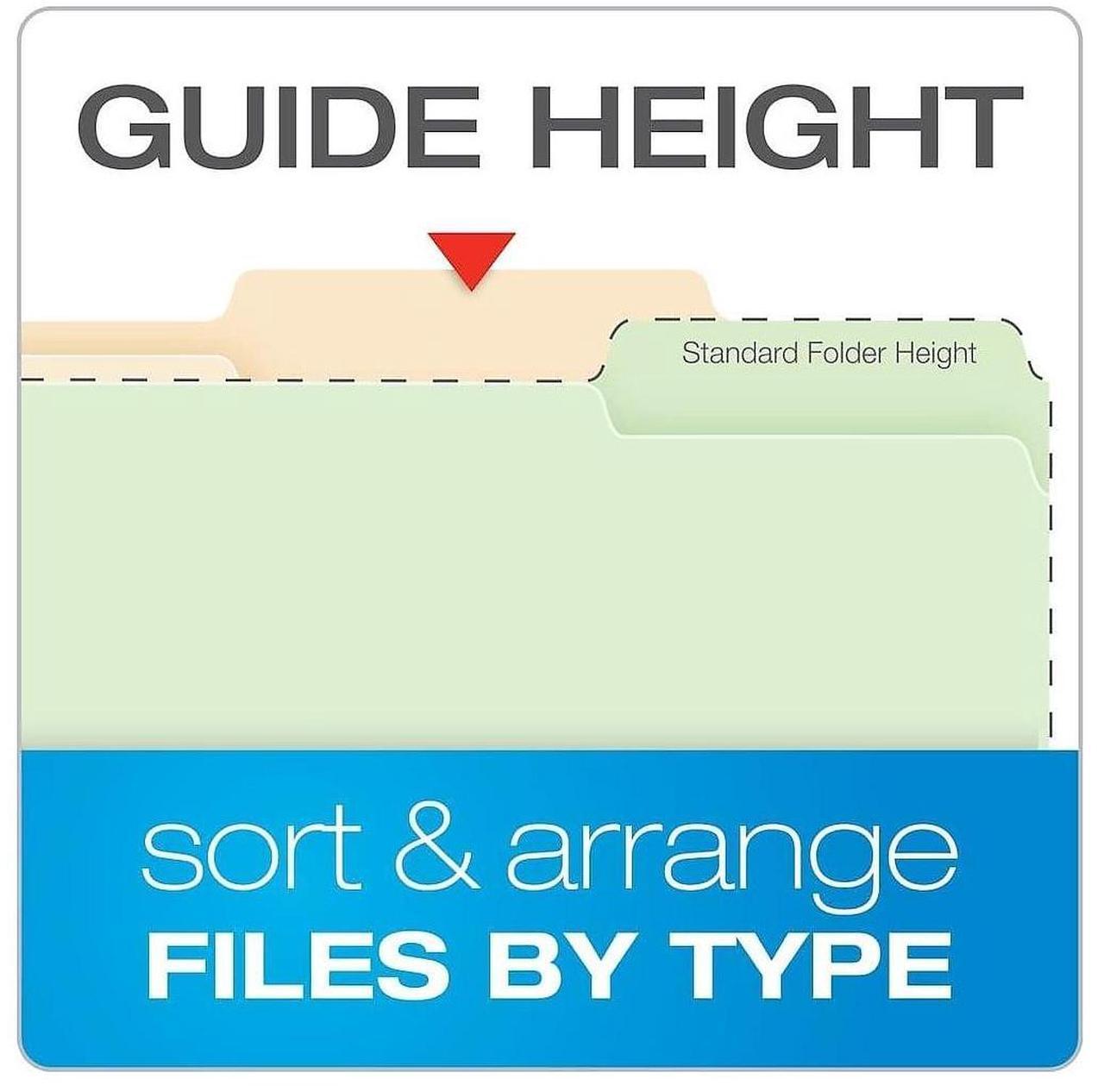 Alt view image 4 of 8 - Pendaflex Reinforced Classification Folder 3/4" Expansion Letter Size Manila 50/Box (24580)