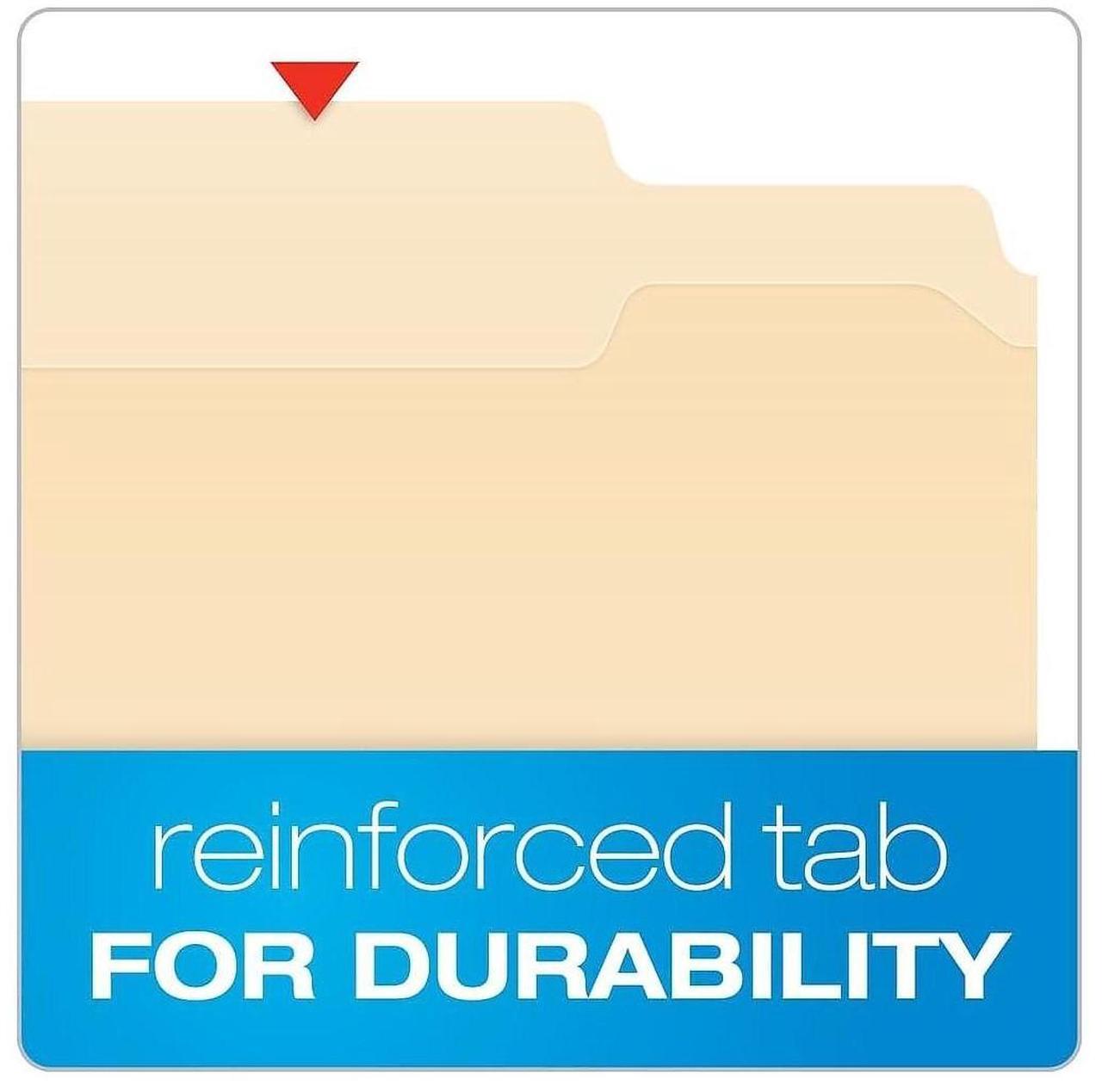 Alt view image 6 of 8 - Pendaflex Reinforced Classification Folder 3/4" Expansion Letter Size Manila 50/Box (24580)