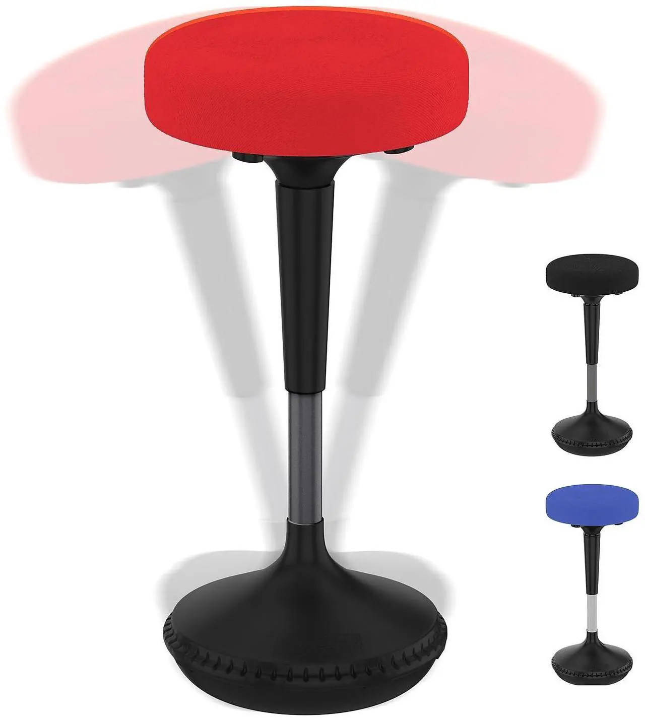 Alt view image 9 of 14 - Wobble Stool Standing Desk Stool - tall office chair for standing desk chair wobble stools for classroom seating adhd chair height adjustable stool 23-33" Active stool for standing desk wobble chairs